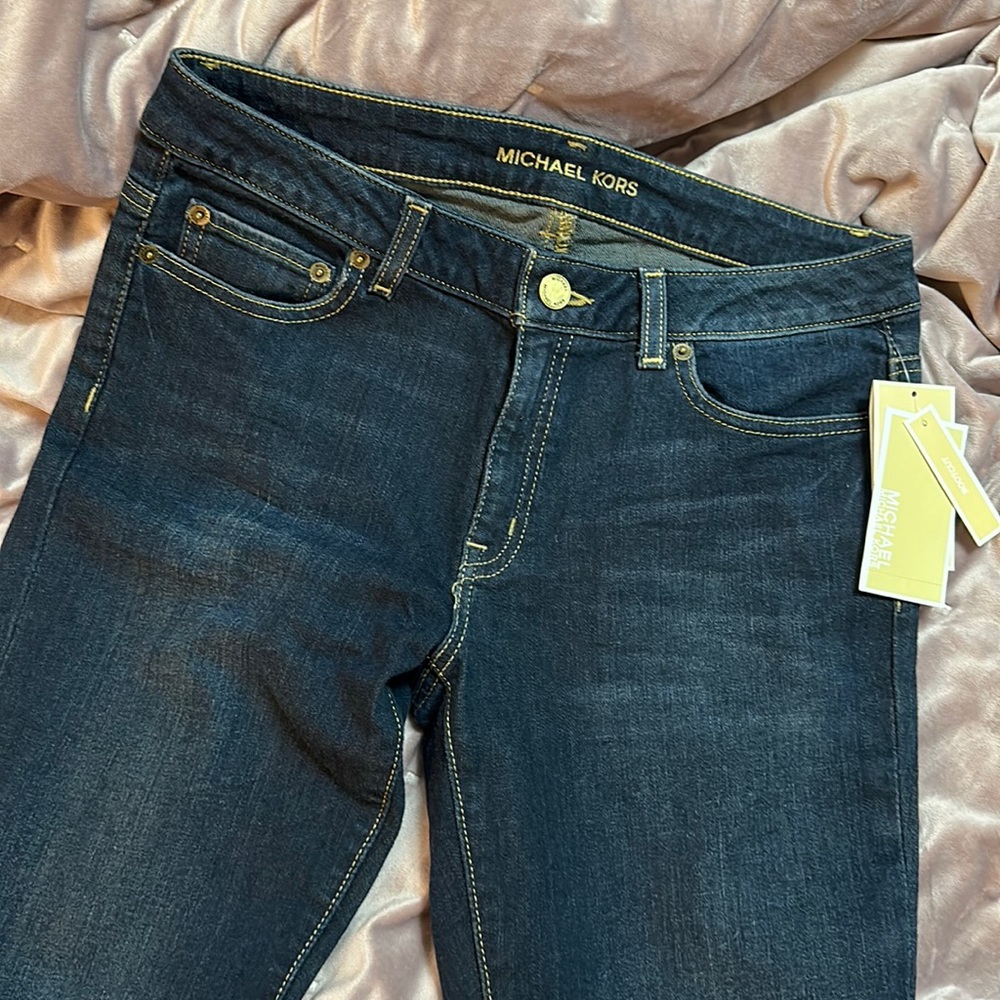 Michael Kors Women’s Bootcut Dark Wash Jeans